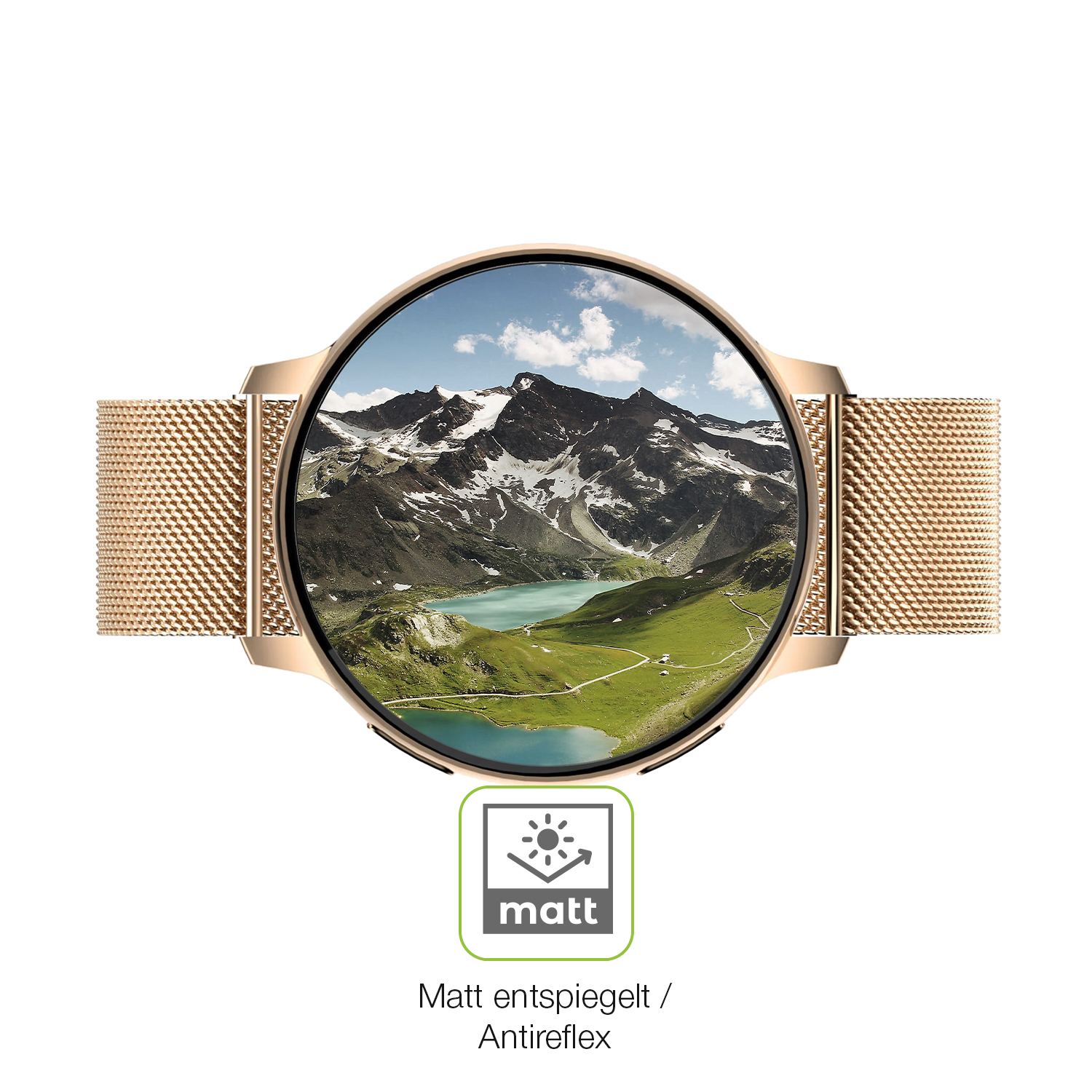 Flexible TPU-Folie passend zugeschnitten für Sloksfil 1.39 Zoll Smartwatch, vollständige Abdeckung