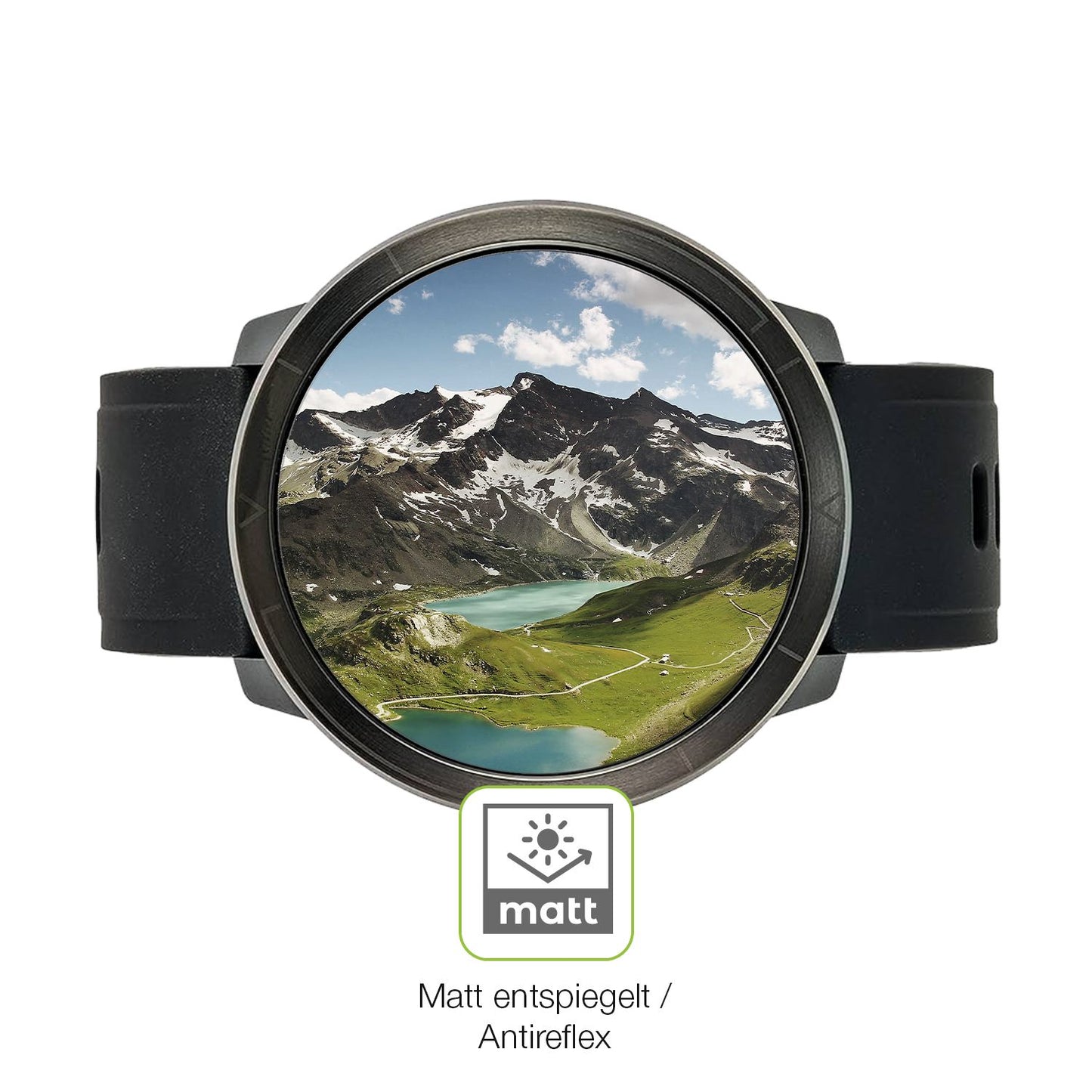 Flexible TPU-Folie passend zugeschnitten für Watchmark Kardiowatch WM18 Plus, vollständige Abdeckung