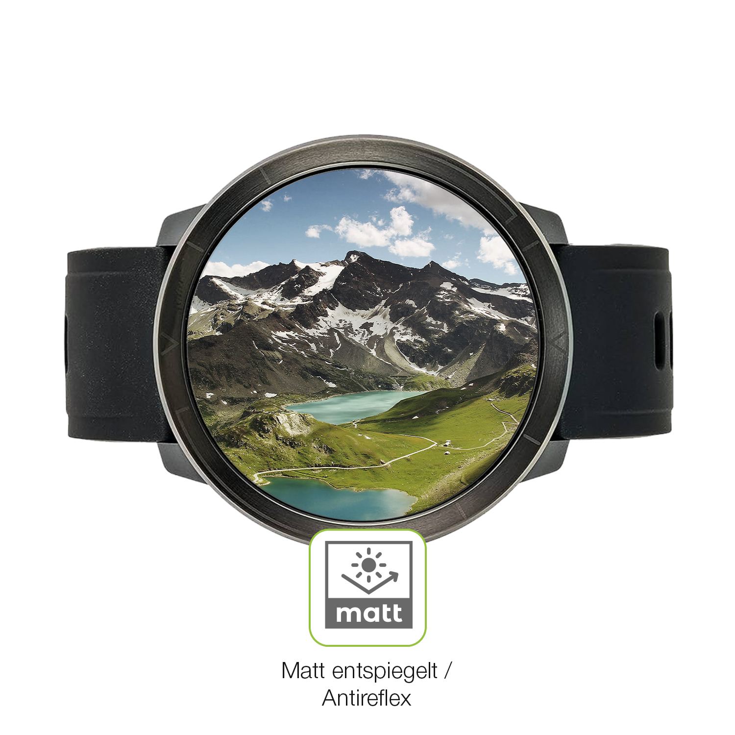 Flexible TPU-Folie passend zugeschnitten für Watchmark Kardiowatch WM18 Plus, vollständige Abdeckung