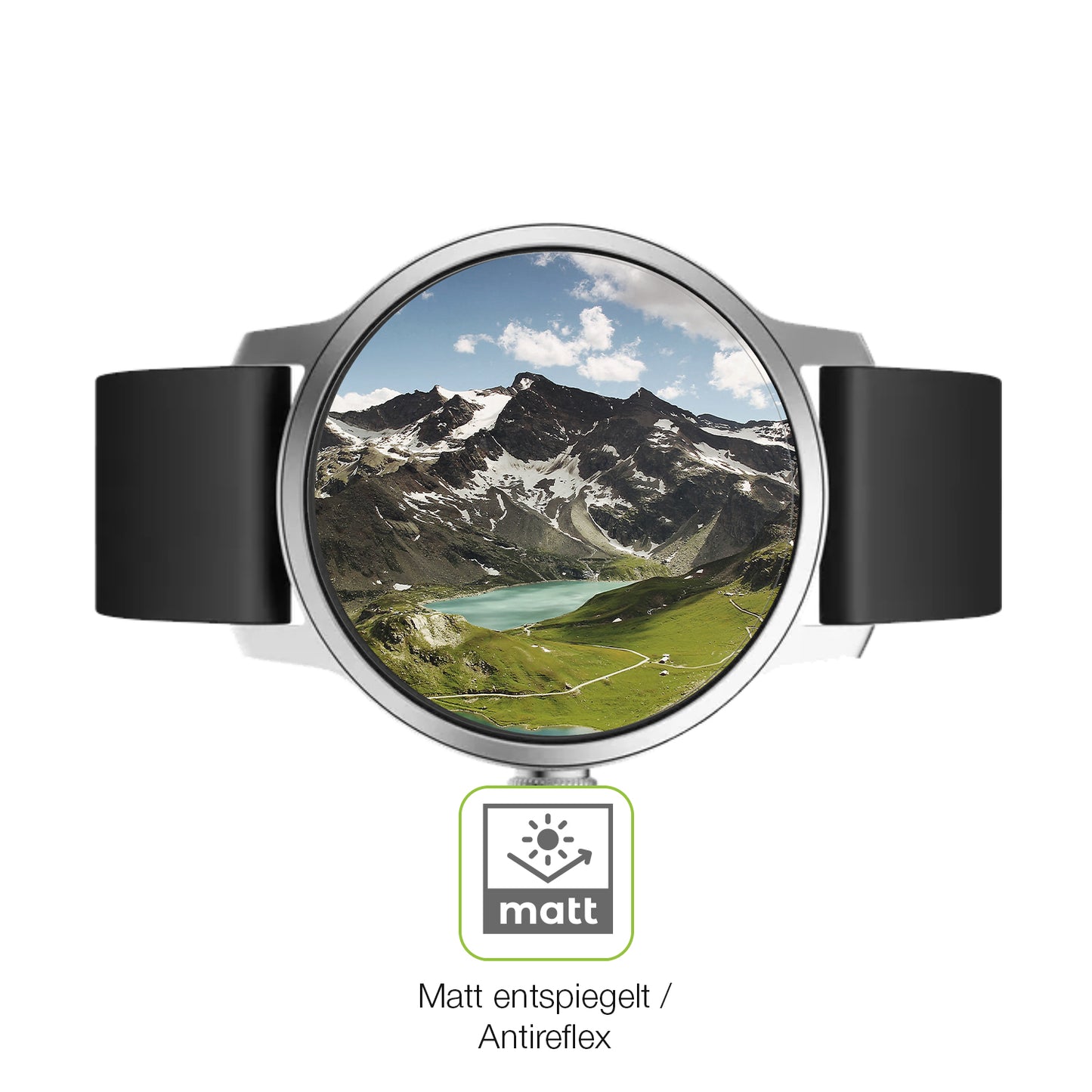 Flexible TPU-Folie passend zugeschnitten für Withings Scanwatch 42mm Gen. 1, vollständige Abdeckung