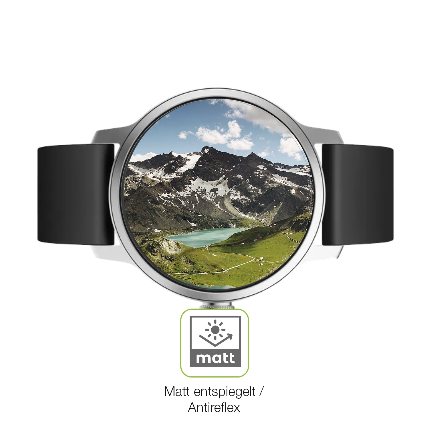 Flexible TPU-Folie passend zugeschnitten für Withings Scanwatch 42mm Gen. 1, vollständige Abdeckung