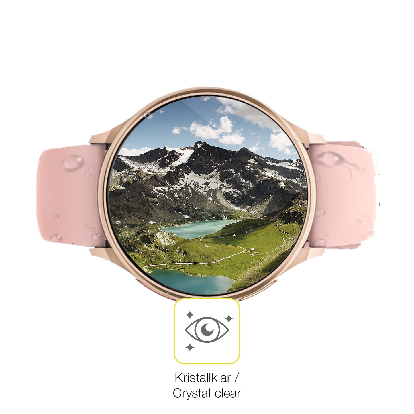 Dünne und klare Folie passend zugeschnitten für Aimiuvei Smartwatch 1.27 Zoll