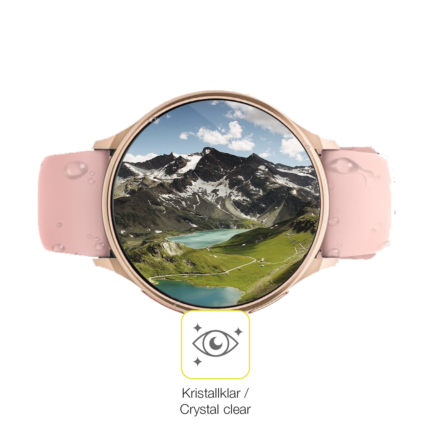 Dünne und klare Folie passend zugeschnitten für Aimiuvei Smartwatch 1.27 Zoll