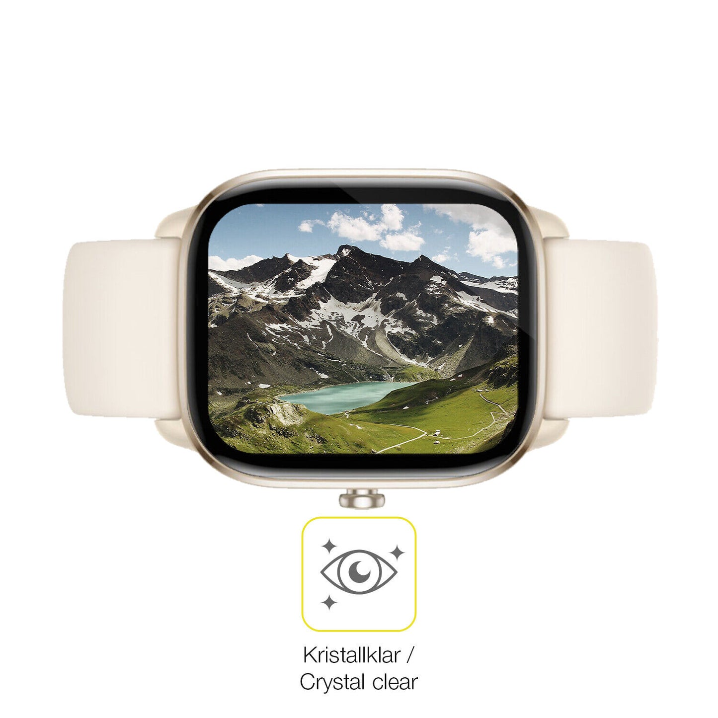 Dünne und klare Folie passend zugeschnitten für Amazfit GTS 4 mini