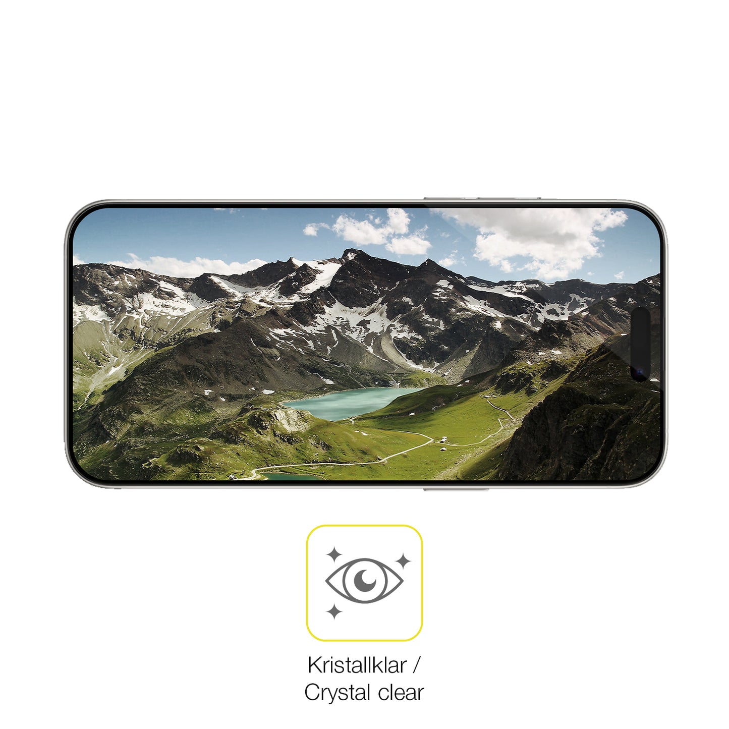 Dünne und klare Folie passend zugeschnitten für Apple iPhone 16 Plus