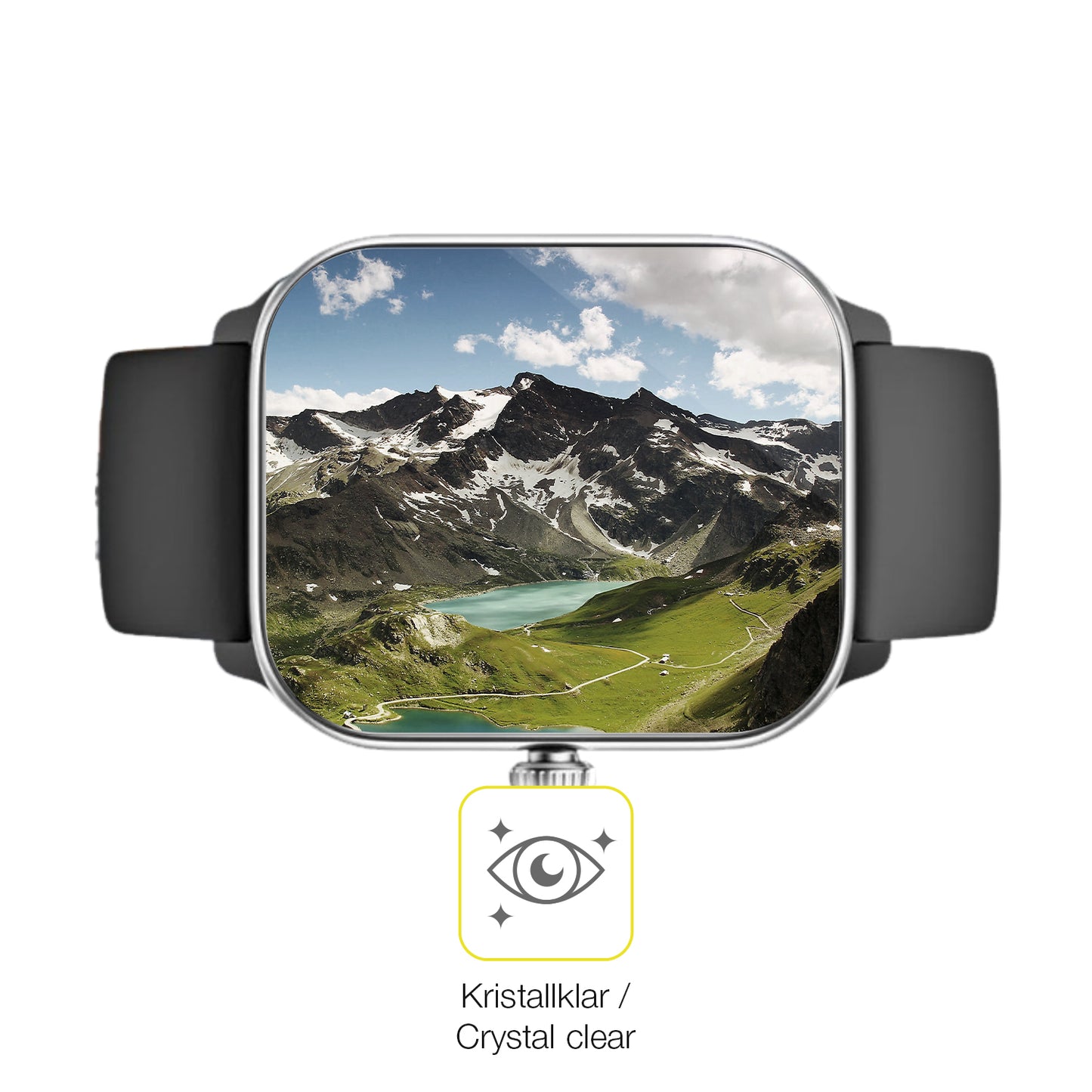 Dünne und klare Folie passend zugeschnitten für Beafon 102 Smartwatch 1.83 Zoll