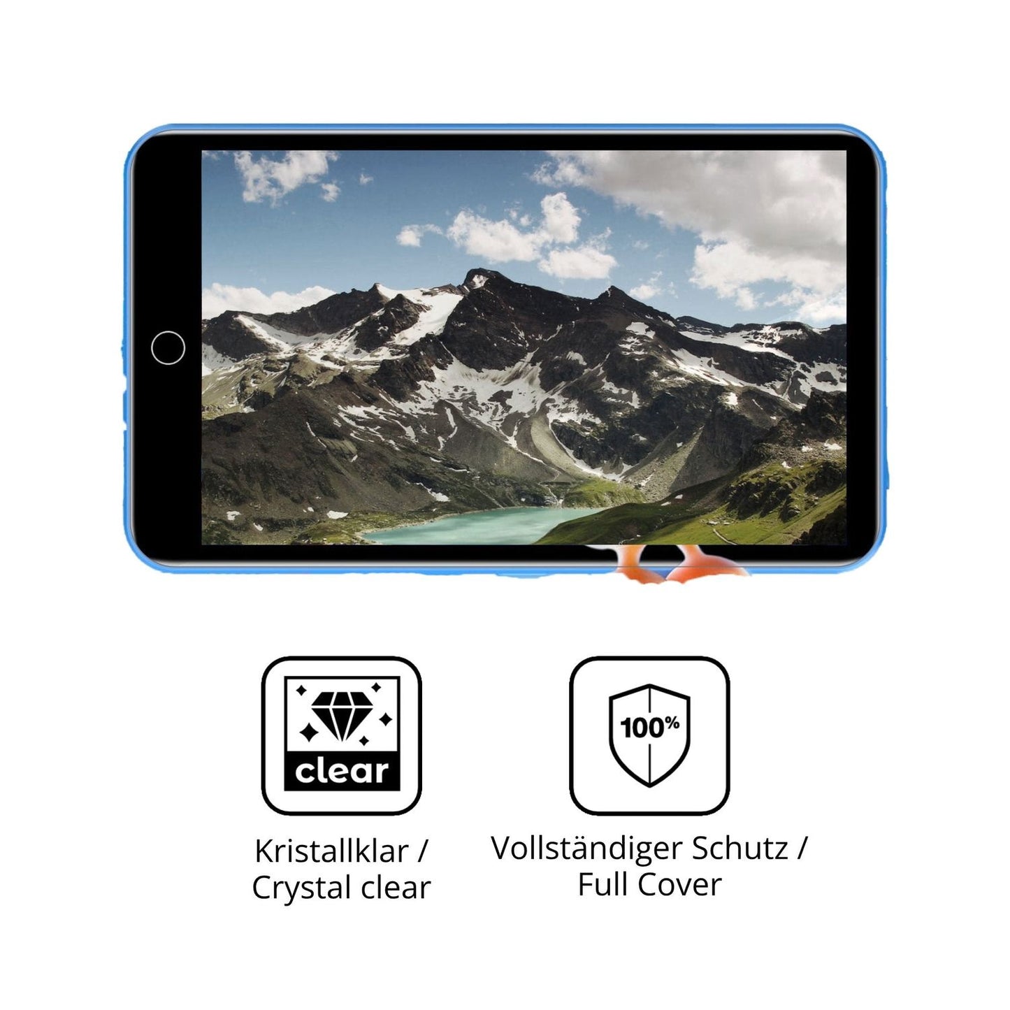 Dünne und klare Folie passend zugeschnitten für Diofox M8 MP3-Player
