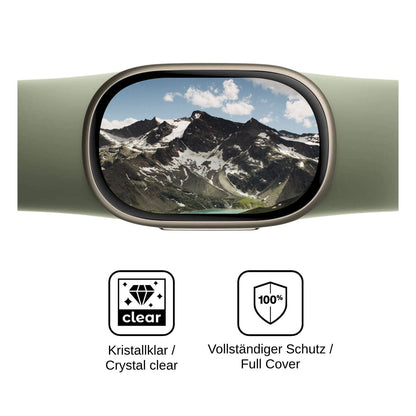 2x 3D Full Cover Schutzfolie für Google FitBit Edge