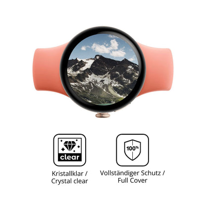 Dünne und klare Folie passend zugeschnitten für Google Pixel Watch 5 41mm