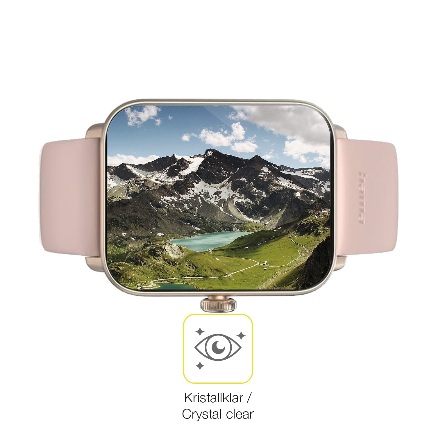Dünne und klare Folie passend zugeschnitten für Hama Smartwatch 6010