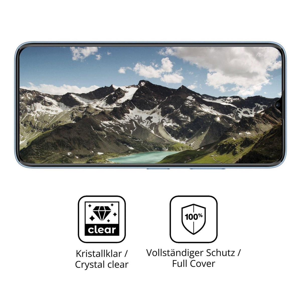 Dünne und klare Folie passend zugeschnitten für Hisense Y83 Pro