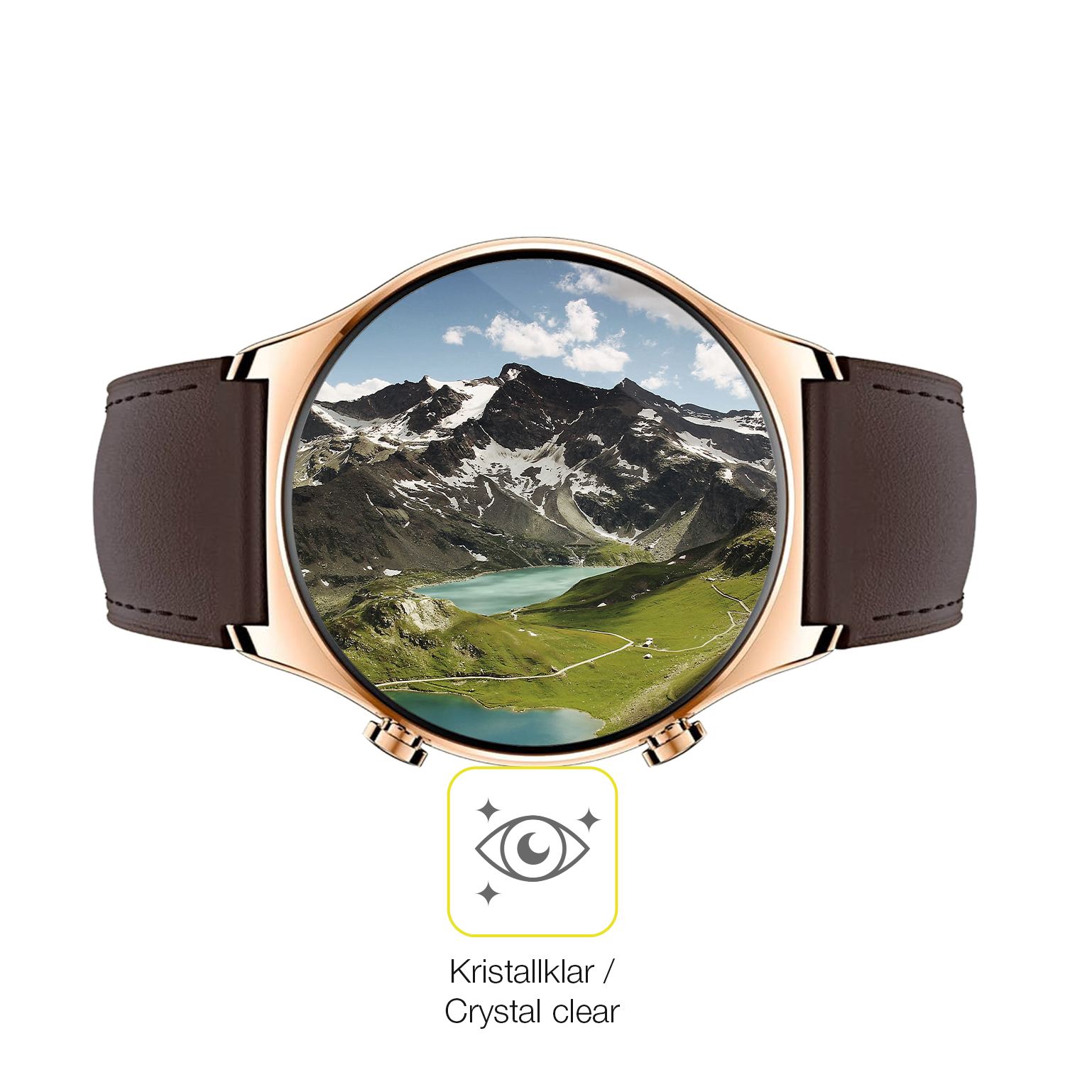 Dünne und klare Folie passend zugeschnitten für Honor Watch GS 3