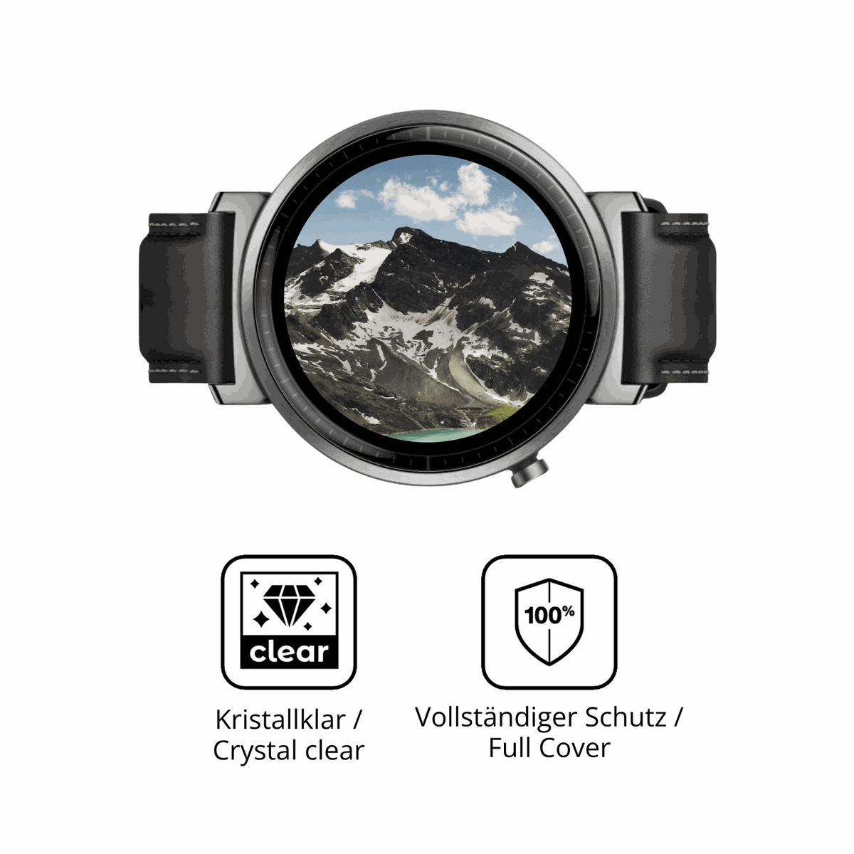 D�nne und klare Folie passend zugeschnitten f�r Honor Watch GS 5