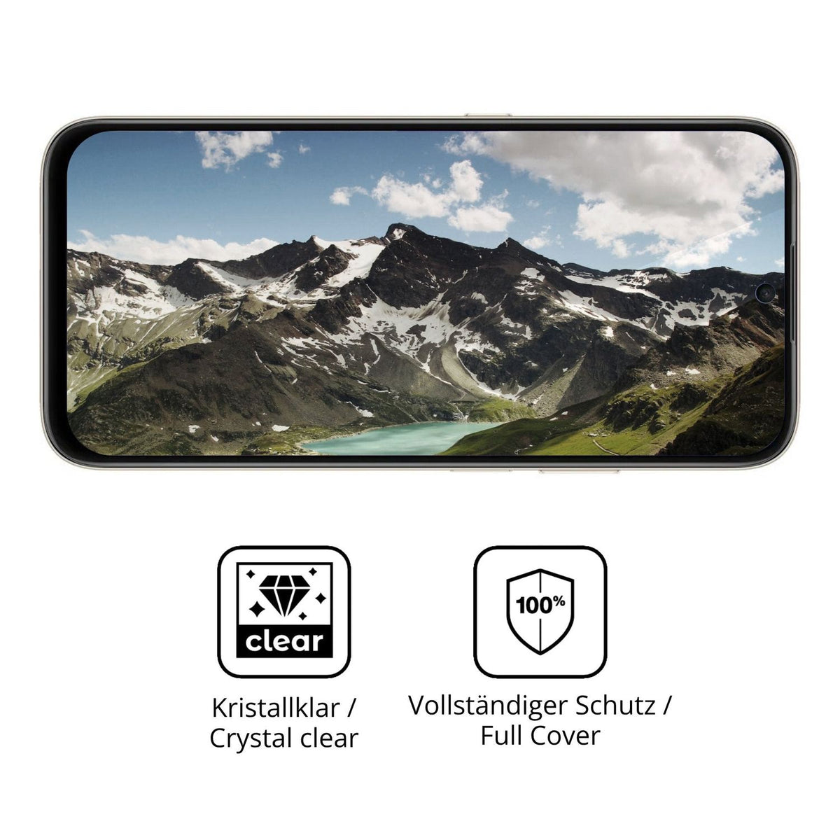 Dünne und klare Folie passend zugeschnitten für Honor X7e Plus 5G
