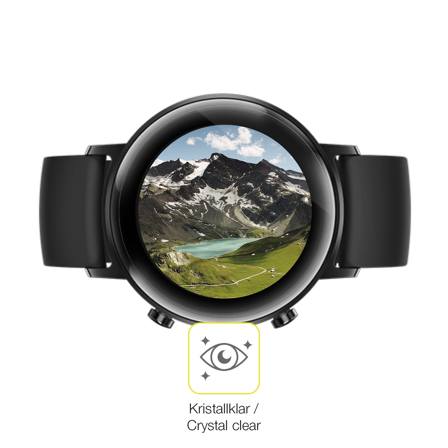 Dünne und klare Folie passend zugeschnitten für Huawei Watch GT2 (42mm)