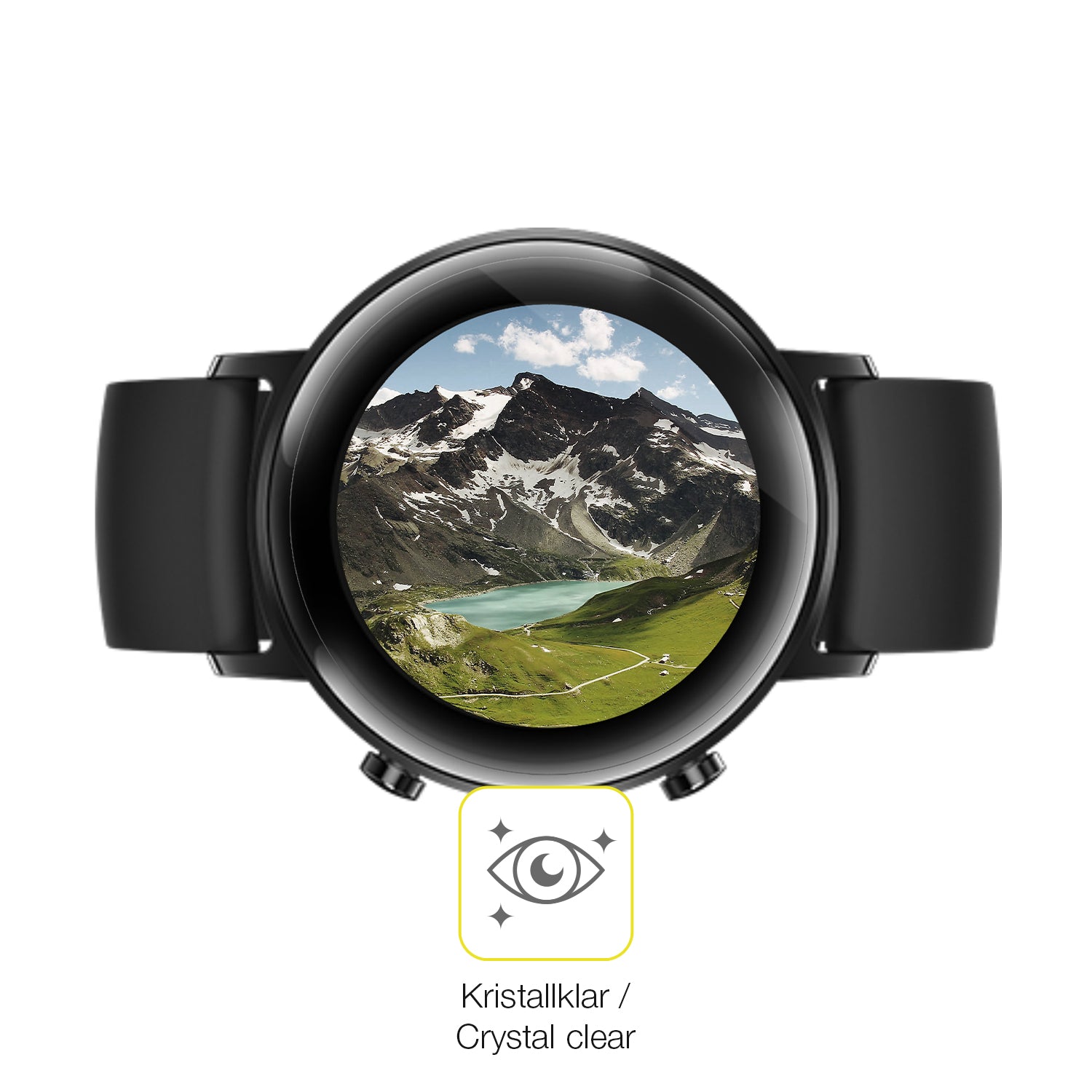 Dünne und klare Folie passend zugeschnitten für Huawei Watch GT2 (42mm)