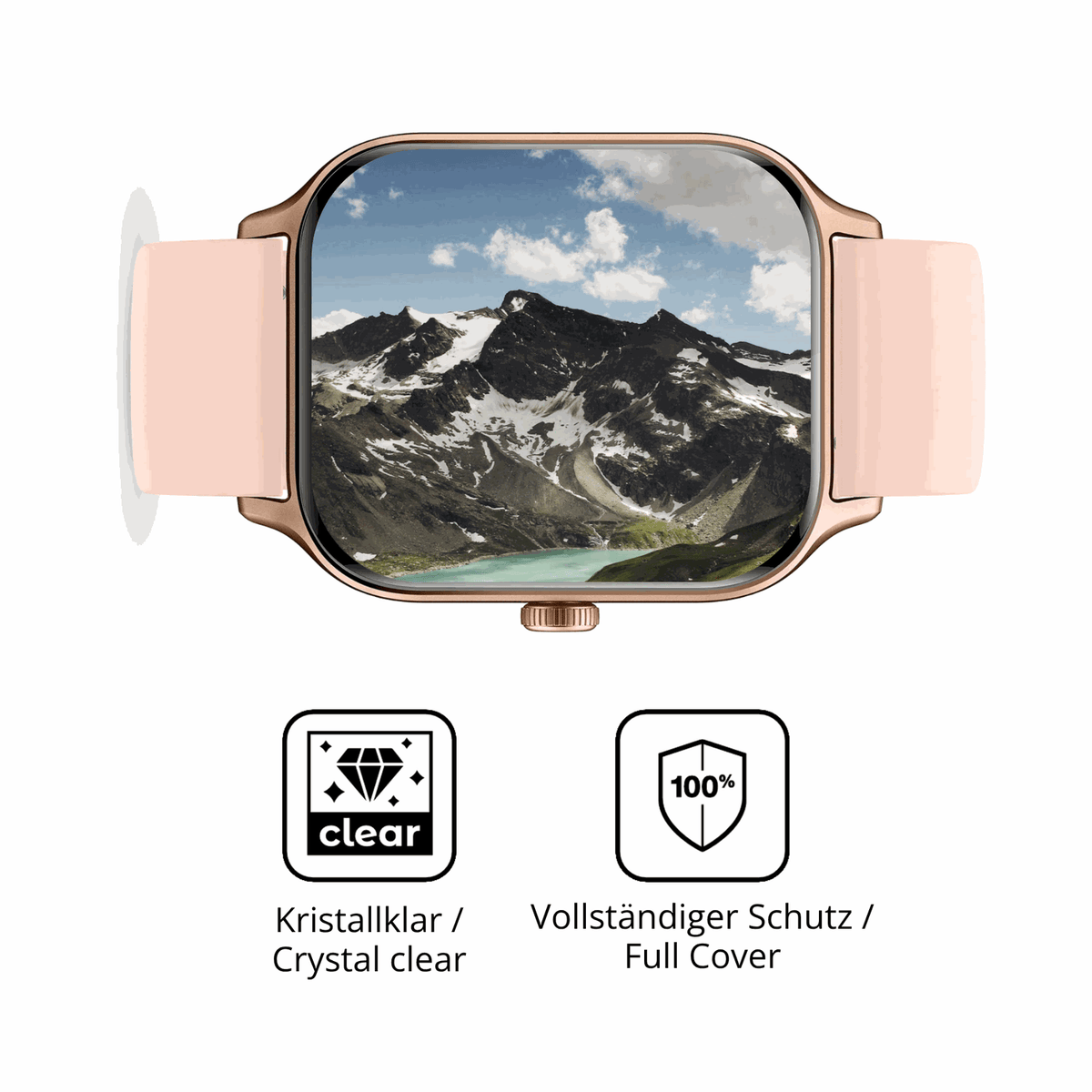 D�nne und klare Folie passend zugeschnitten f�r Ice-Watch Ice Fit RT 3.0 40mm