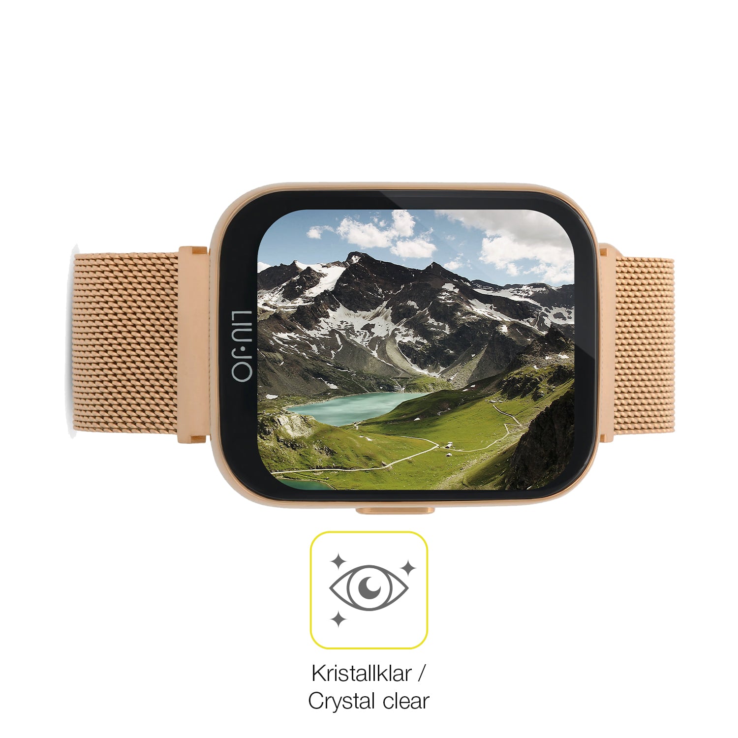 Dünne und klare Folie passend zugeschnitten für Liu Jo Smartwatch Voice Mini