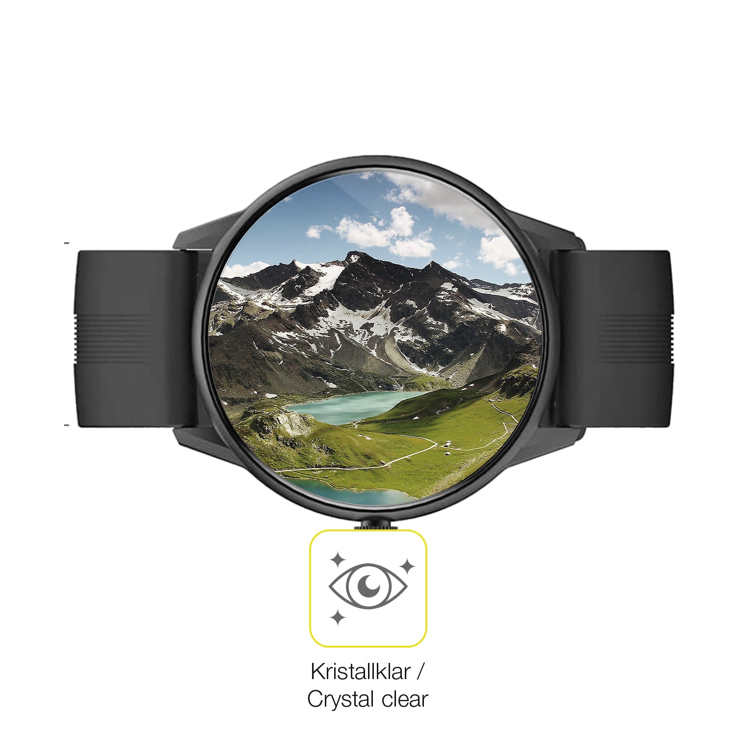 Dünne und klare Folie passend zugeschnitten für Lytimes 1,3 Zoll Smartwatch
