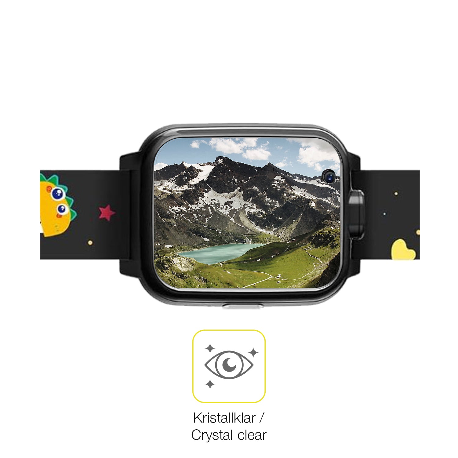 Dünne und klare Folie passend zugeschnitten für Okyuk Kinder Smartwatch T13001