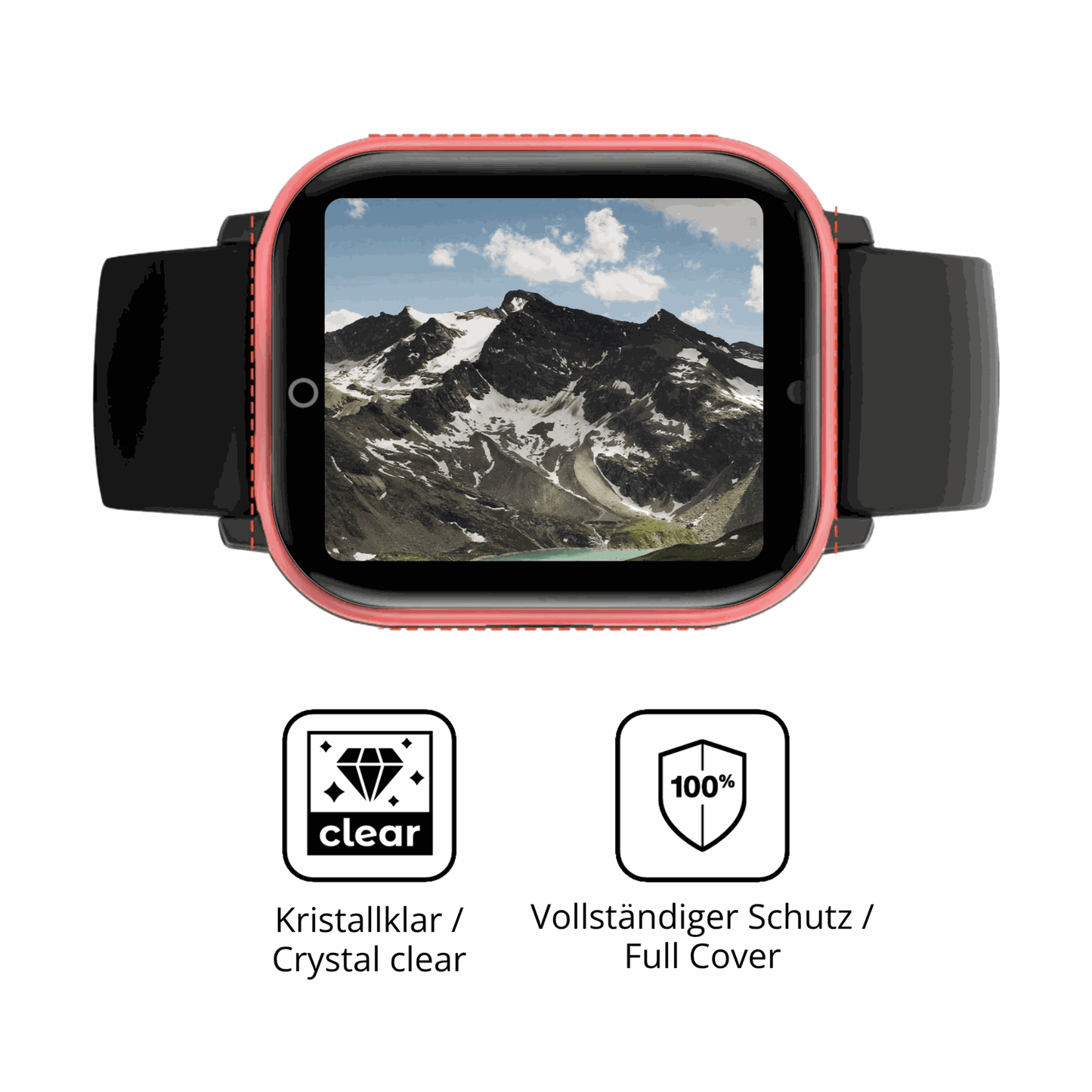 D�nne und klare Folie passend zugeschnitten f�r PAJ GPS Tracker Kids Smartwatch
