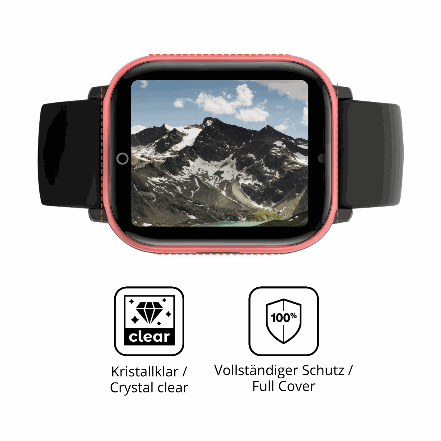 D�nne und klare Folie passend zugeschnitten f�r PAJ GPS Tracker Kids Smartwatch