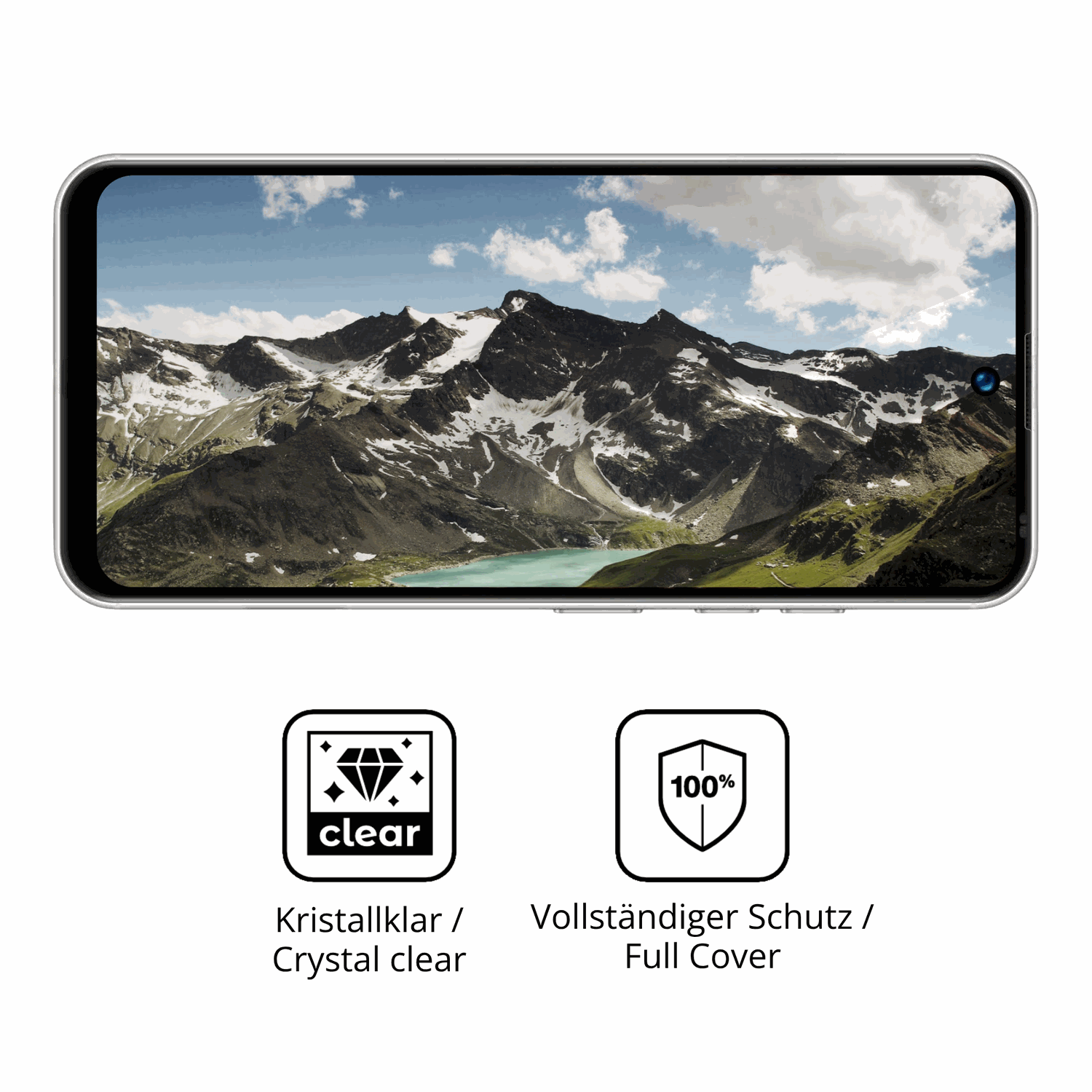 Dünne und klare Folie passend zugeschnitten für Peace Nova 17 Pro