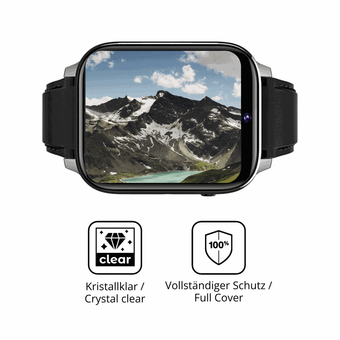 Dünne und klare Folie passend zugeschnitten für Rogbid Z10 Smartwatch