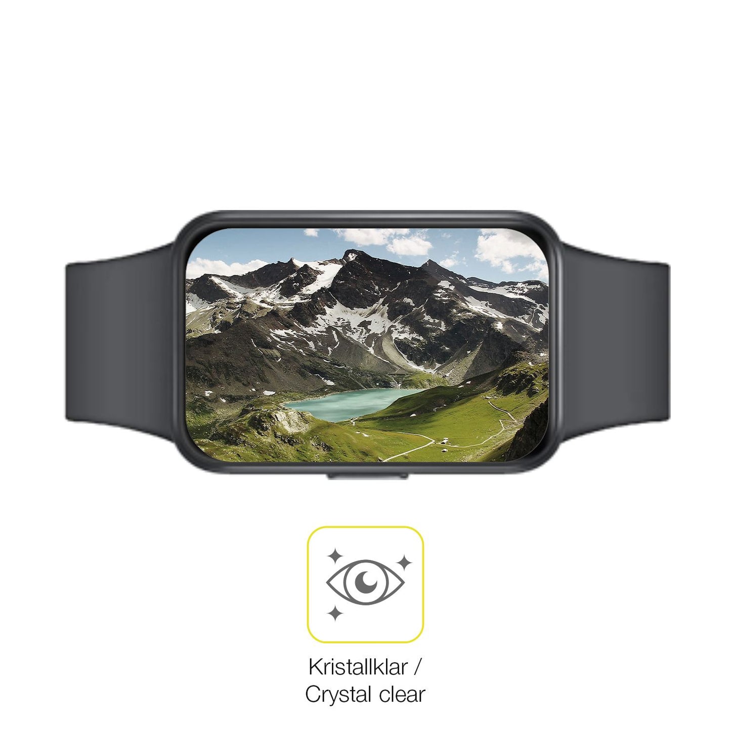 Dünne und klare Folie passend zugeschnitten für Samsung Galaxy Fit 3