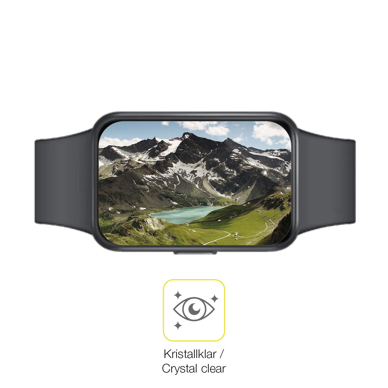 Dünne und klare Folie passend zugeschnitten für Samsung Galaxy Fit 3
