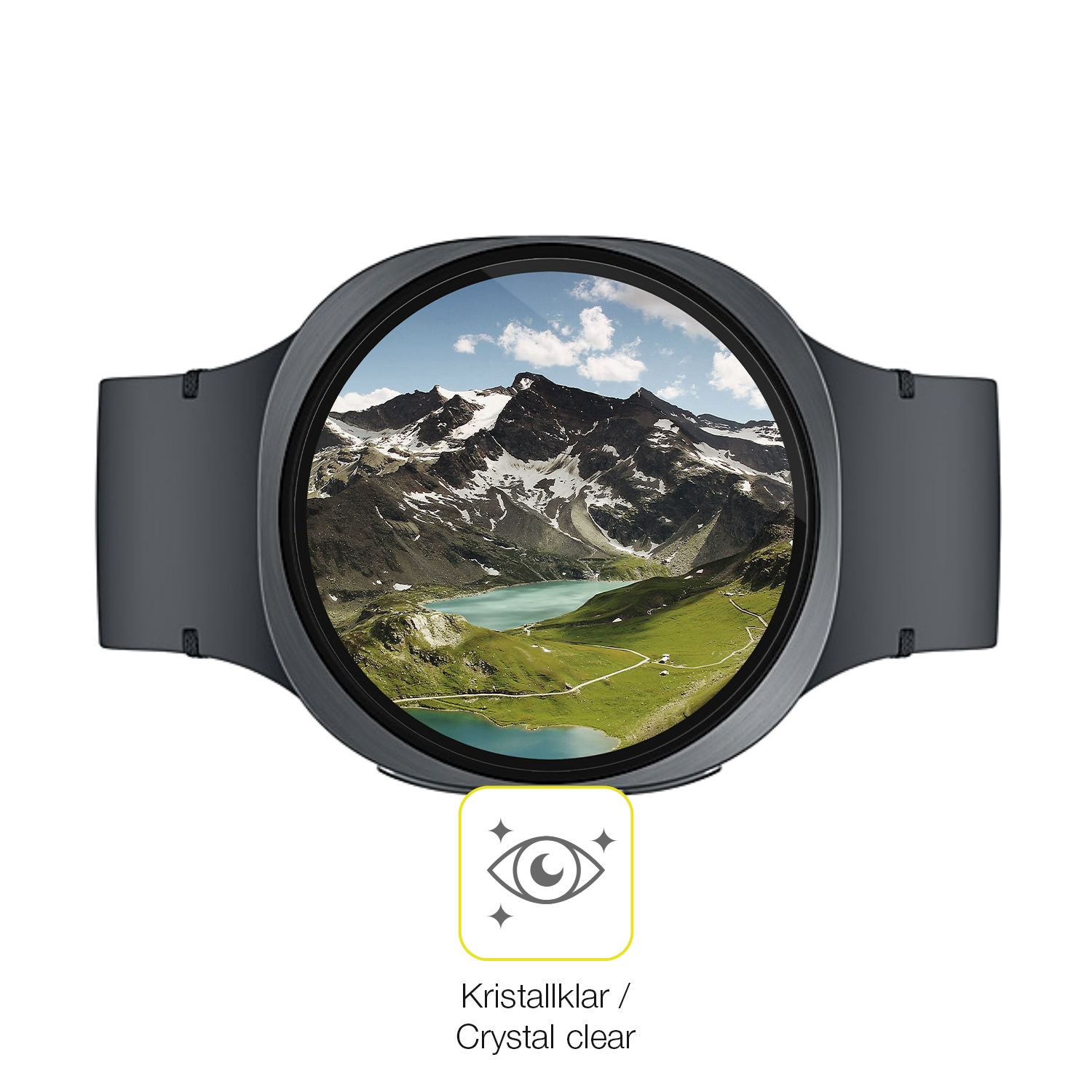 Dünne und klare Folie passend zugeschnitten für Samsung Galaxy Watch8 40mm