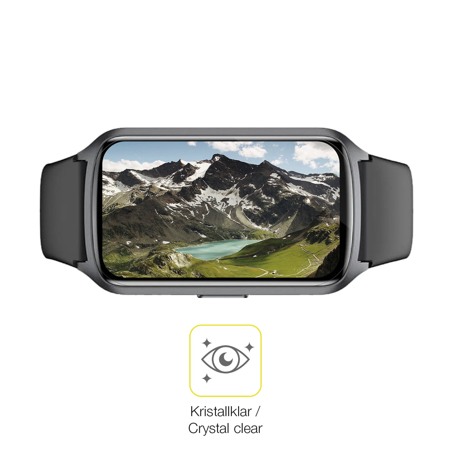 Dünne und klare Folie passend zugeschnitten für Sanorum Smartwatch 1.47 Zoll