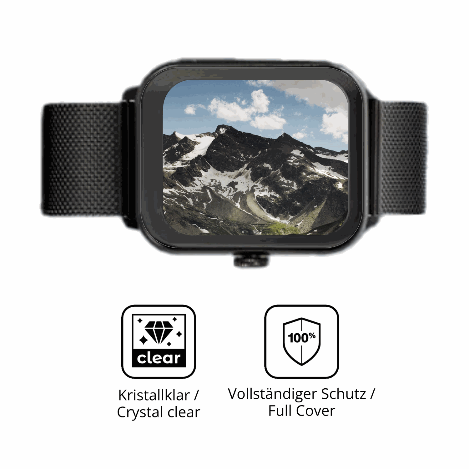 D�nne und klare Folie passend zugeschnitten f�r Sector Smartwatch S-08