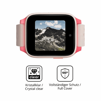 Dünne und klare Folie passend zugeschnitten für TCL Movetime Kids Watch MT46