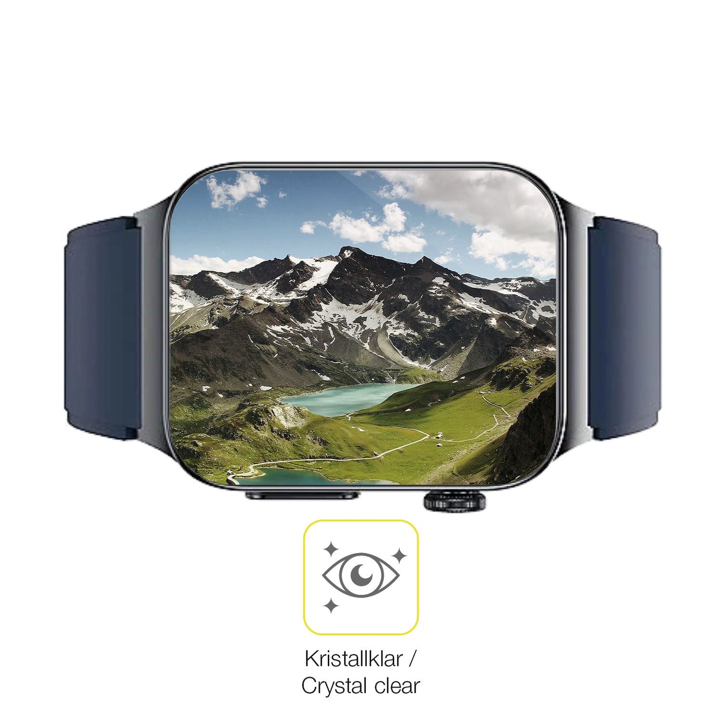Dünne und klare Folie passend zugeschnitten für Watchmark Cardio One