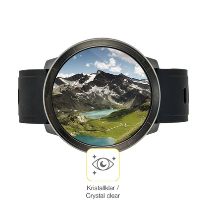 Dünne und klare Folie passend zugeschnitten für Watchmark Kardiowatch WM18 Plus