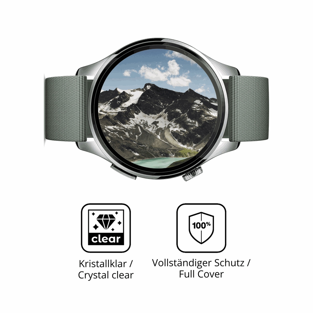 D�nne und klare Folie passend zugeschnitten f�r Xiaomi Watch 5