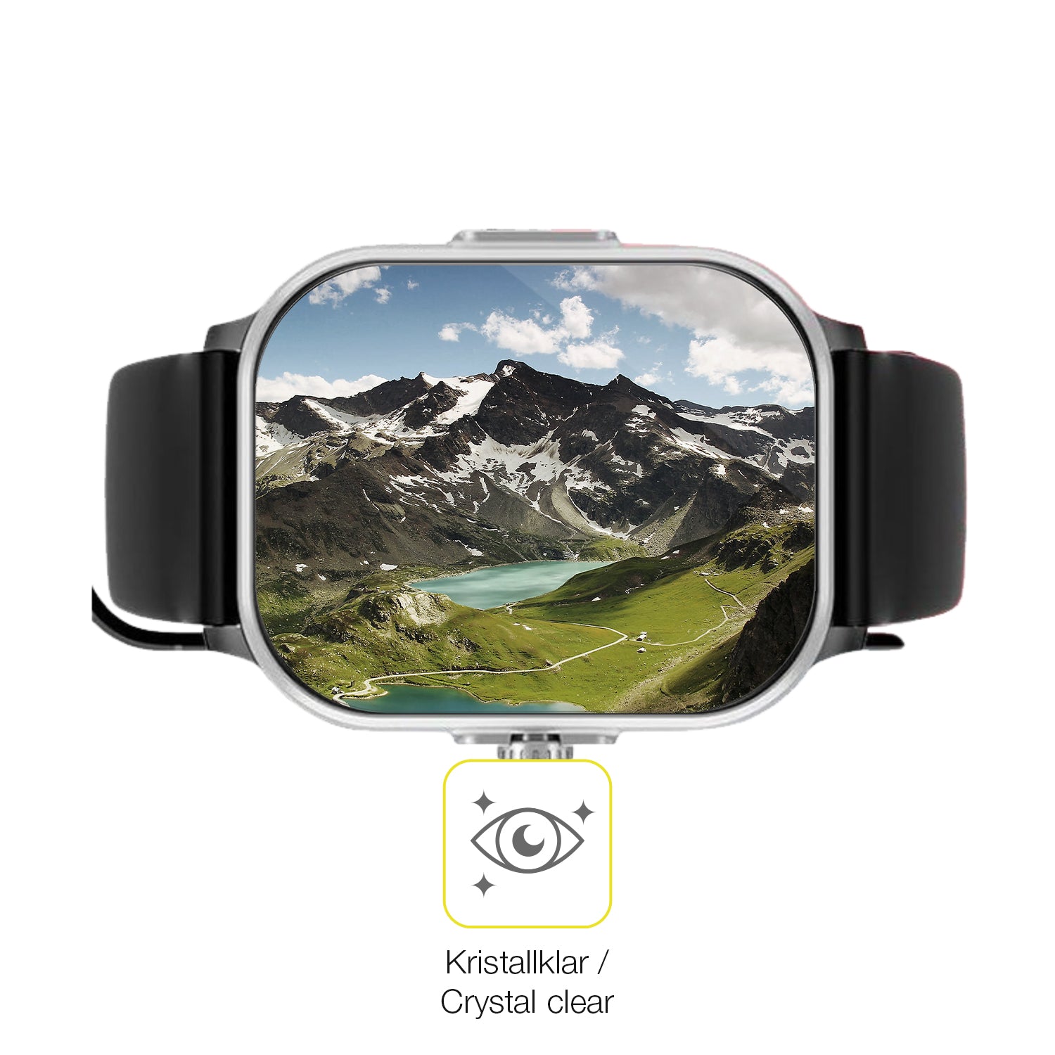 Dünne und klare Folie passend zugeschnitten für YYKY Smartwatch 1.72 Zoll