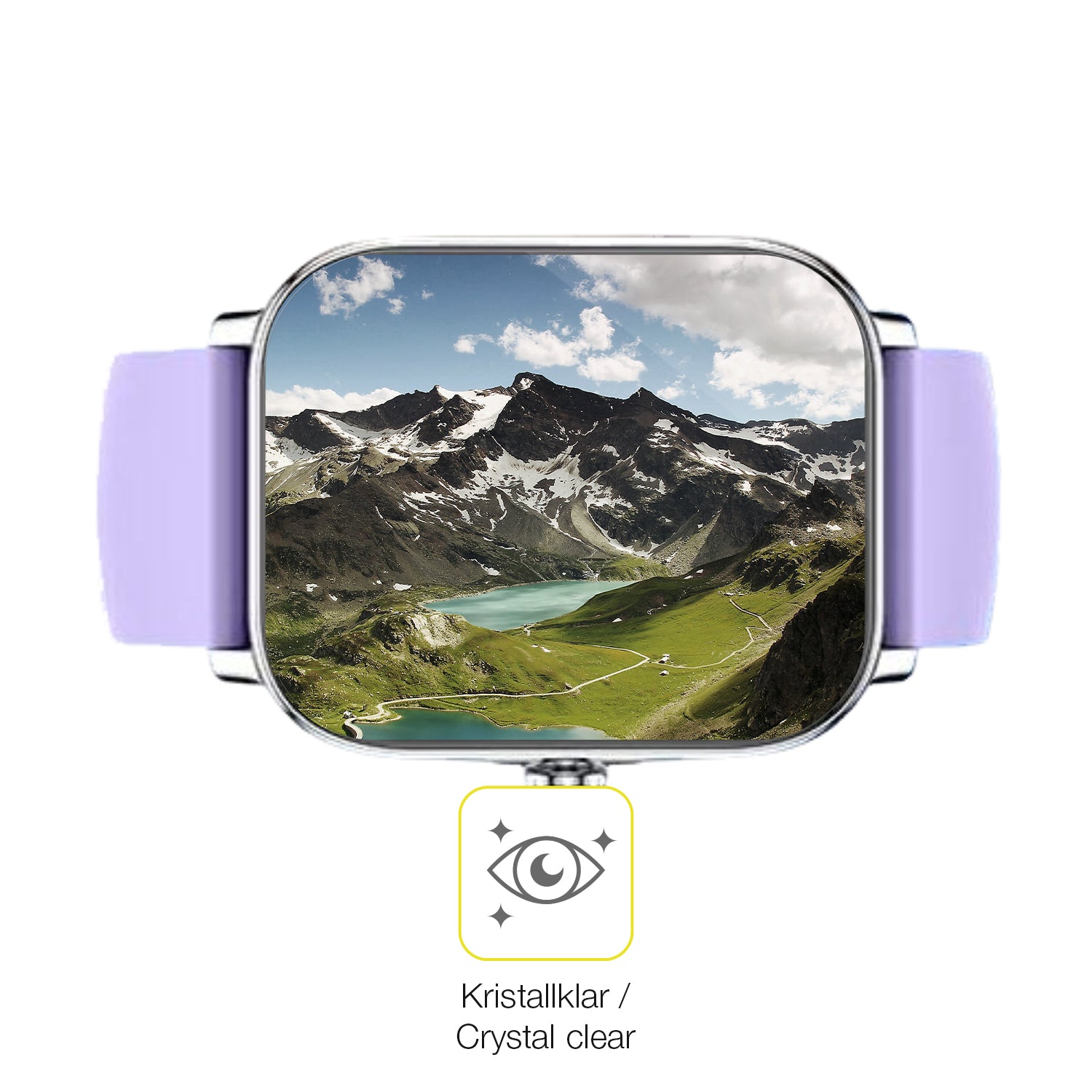 Dünne und klare Folie passend zugeschnitten für Zhizhi Smartwatch P90 1.85 Zoll
