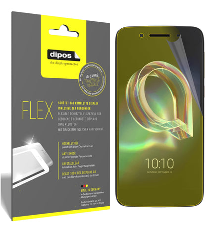 Klare Displayschutzfolie von dipos passend für Alcatel Idol 5, 100% Displayabdeckung und blasenfreie Montage
