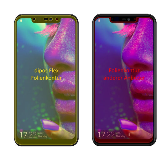 Klare Displayschutzfolie von dipos passend für Allview Soul X5 Pro, 100% Displayabdeckung und blasenfreie Montage