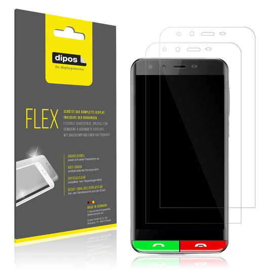 Klare Displayschutzfolie von dipos passend für Artfone Smart 500, 100% Displayabdeckung und blasenfreie Montage