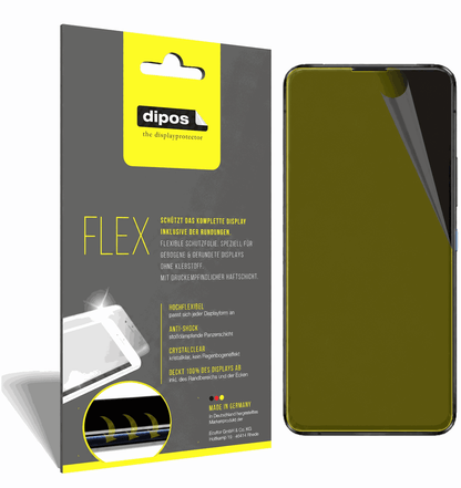 Klare Displayschutzfolie von dipos passend für Asus Zenfone 8 Flip, 100% Displayabdeckung und blasenfreie Montage