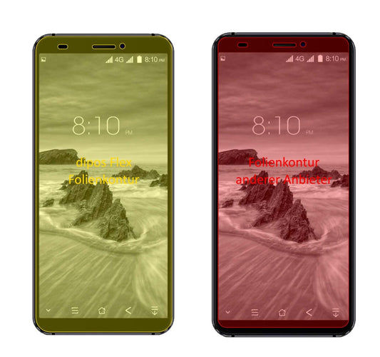 Klare Displayschutzfolie von dipos passend für Blackview S6, 100% Displayabdeckung und blasenfreie Montage
