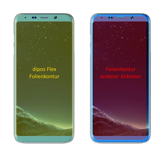 Klare Displayschutzfolie von dipos passend für Bluboo S8+, 100% Displayabdeckung und blasenfreie Montage