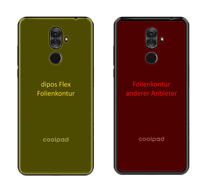 Klare Displayschutzfolie von dipos passend für Coolpad Note 8 Rückseite, 100% Displayabdeckung und blasenfreie Montage