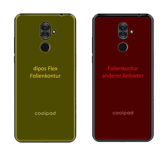 Klare Displayschutzfolie von dipos passend für Coolpad Note 8 Rückseite, 100% Displayabdeckung und blasenfreie Montage