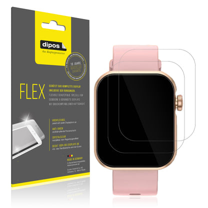 Klare Displayschutzfolie von dipos passend für Dekelife N-G39 1.85 Zoll, 100% Displayabdeckung und blasenfreie Montage