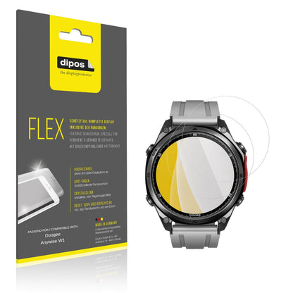 Klare Displayschutzfolie von dipos passend für Doogee Anywise W1, 100% Displayabdeckung und blasenfreie Montage
