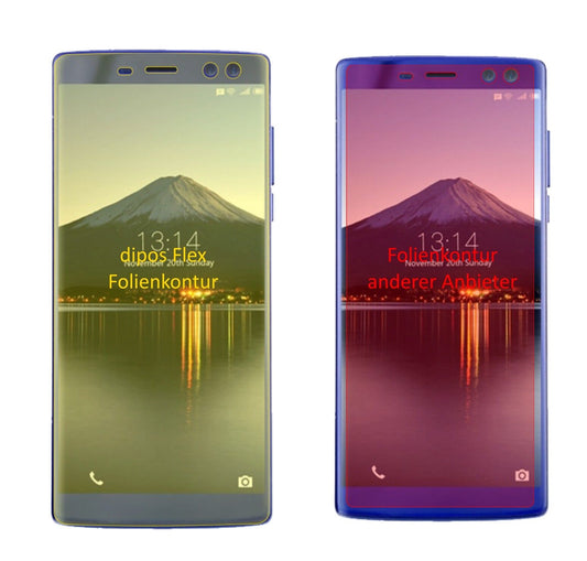 Klare Displayschutzfolie von dipos passend für Doogee BL12000, 100% Displayabdeckung und blasenfreie Montage